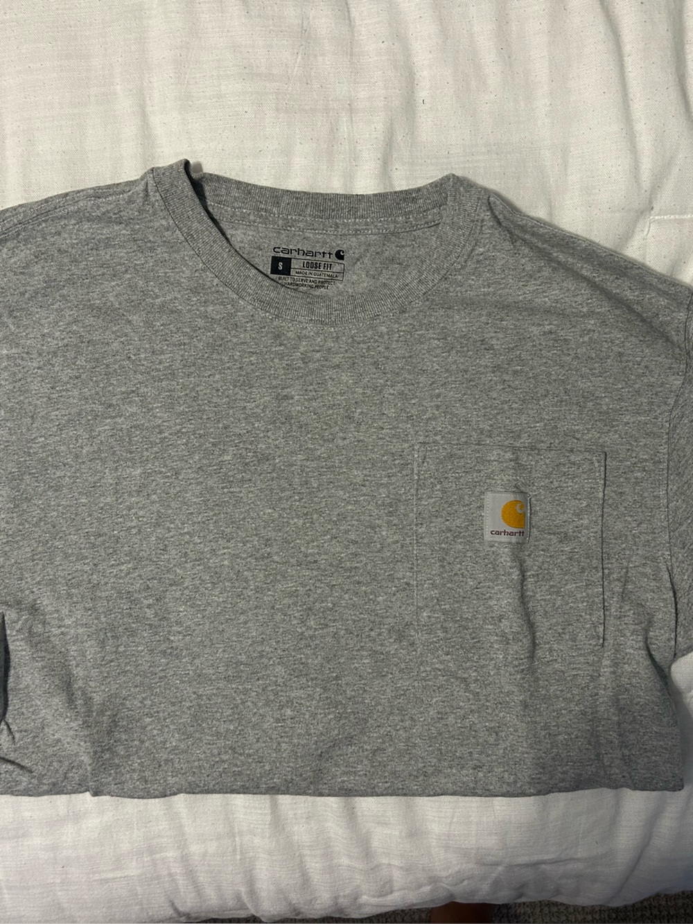 Carhartt Heather Gray Short-Sleeve Pocket Tee